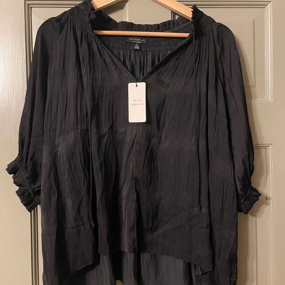 Current Air Black Silk Shirt